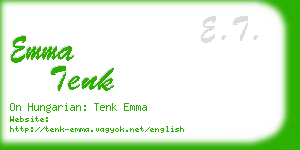 emma tenk business card